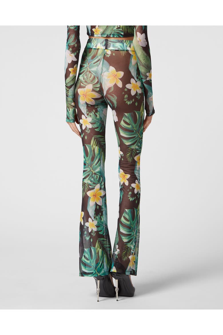 Flare Trousers Hawaii Women, Alternate, color, green