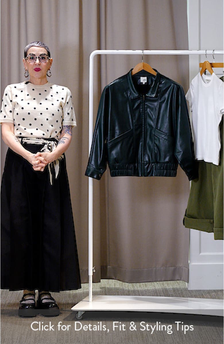 Paulina Oversize Faux Leather Jacket, sales video thumbnail