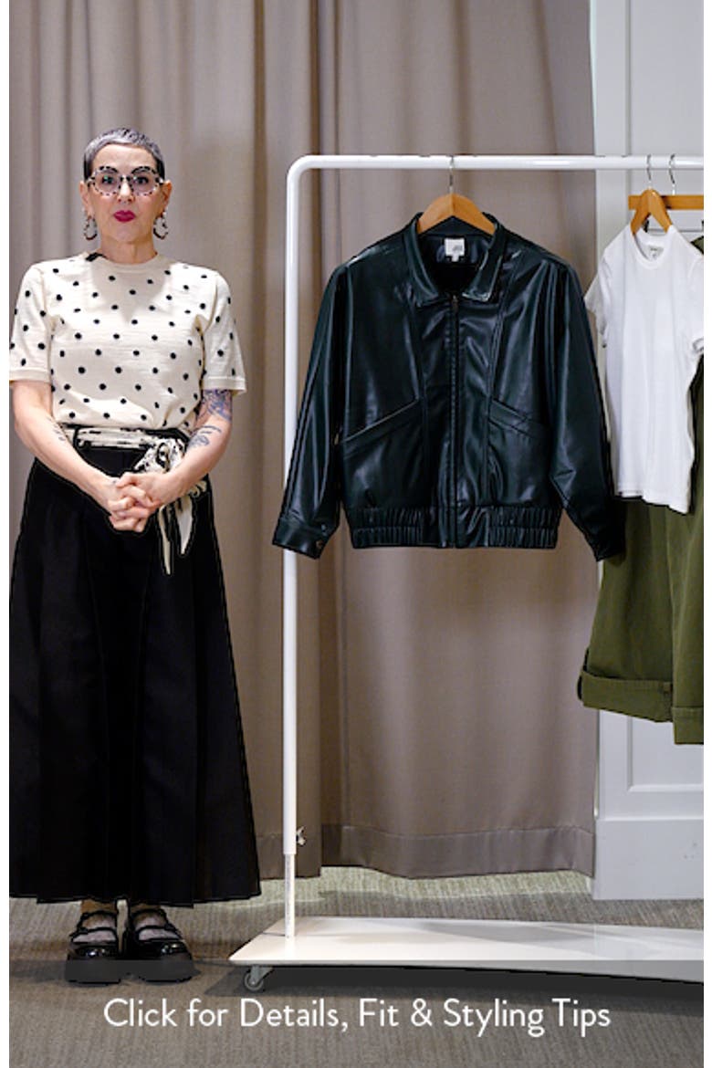 Paulina Oversize Faux Leather Jacket video