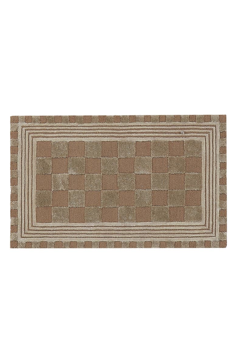 MACKENZIE CHILDS Mocha Tonal Check Rug, Main, color, Mocha