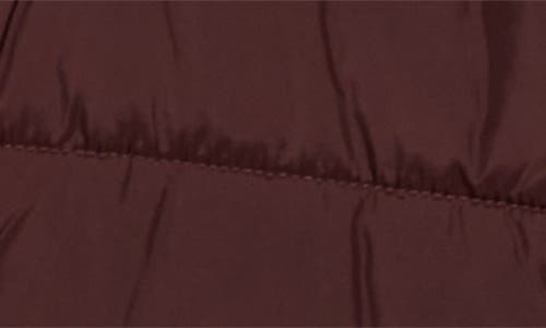 Columbia Shimmer Ridge Cropped Water Repellent Channel Quilted Puffer Jacket In Burgundy