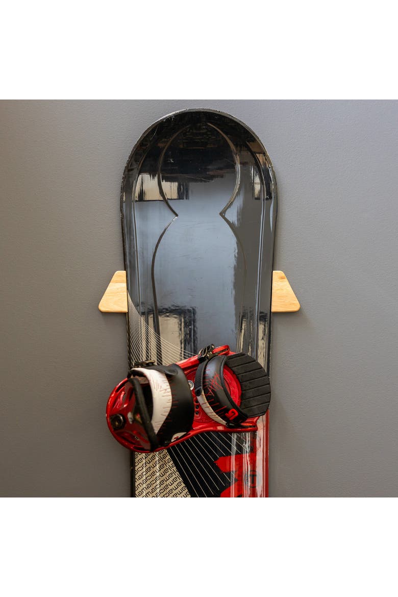 Taos Snowboard Storage - Minimalist Wood Display Rack, Alternate, color, Light Wood