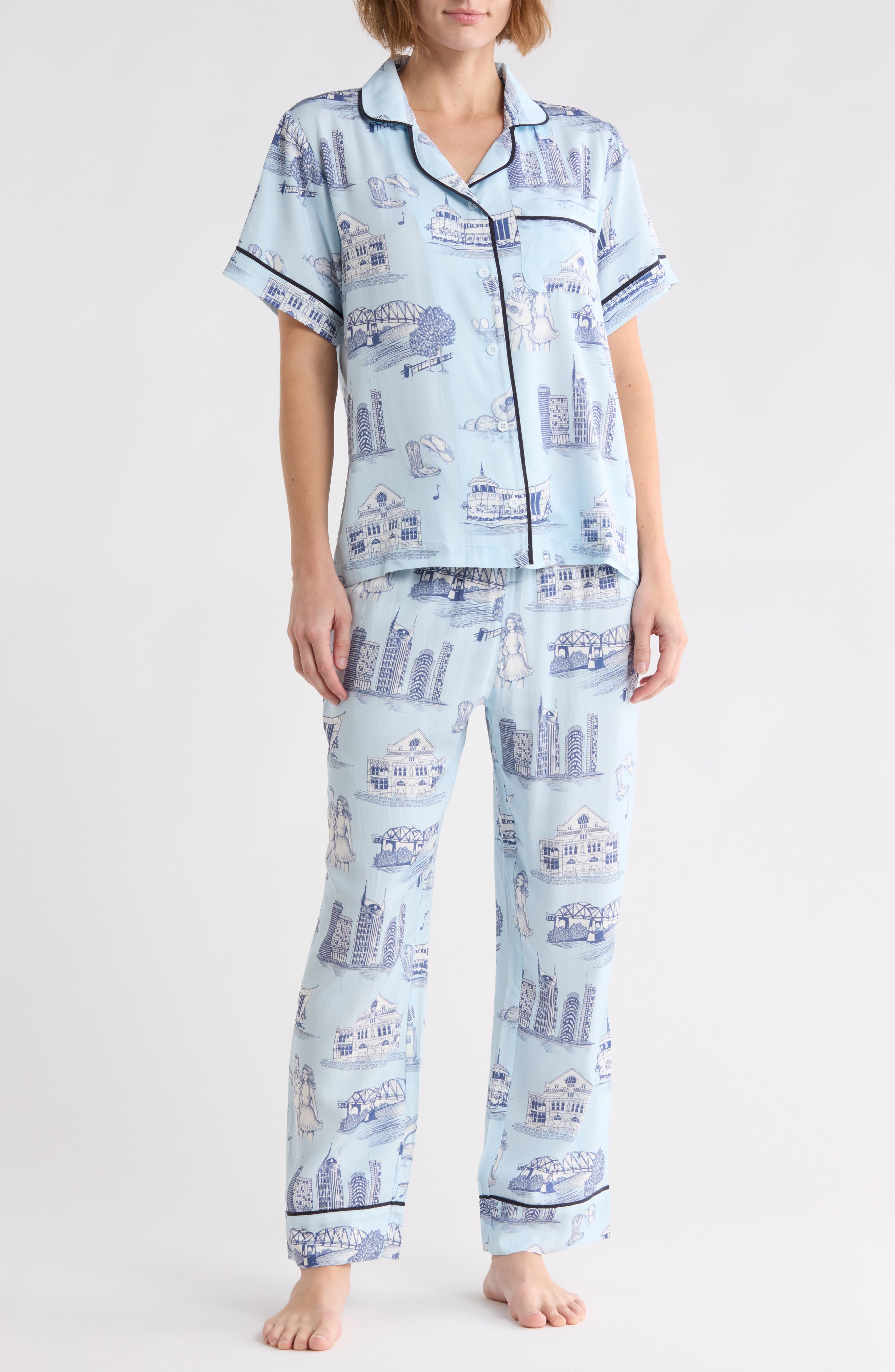 Nashville Toile Pajama Set