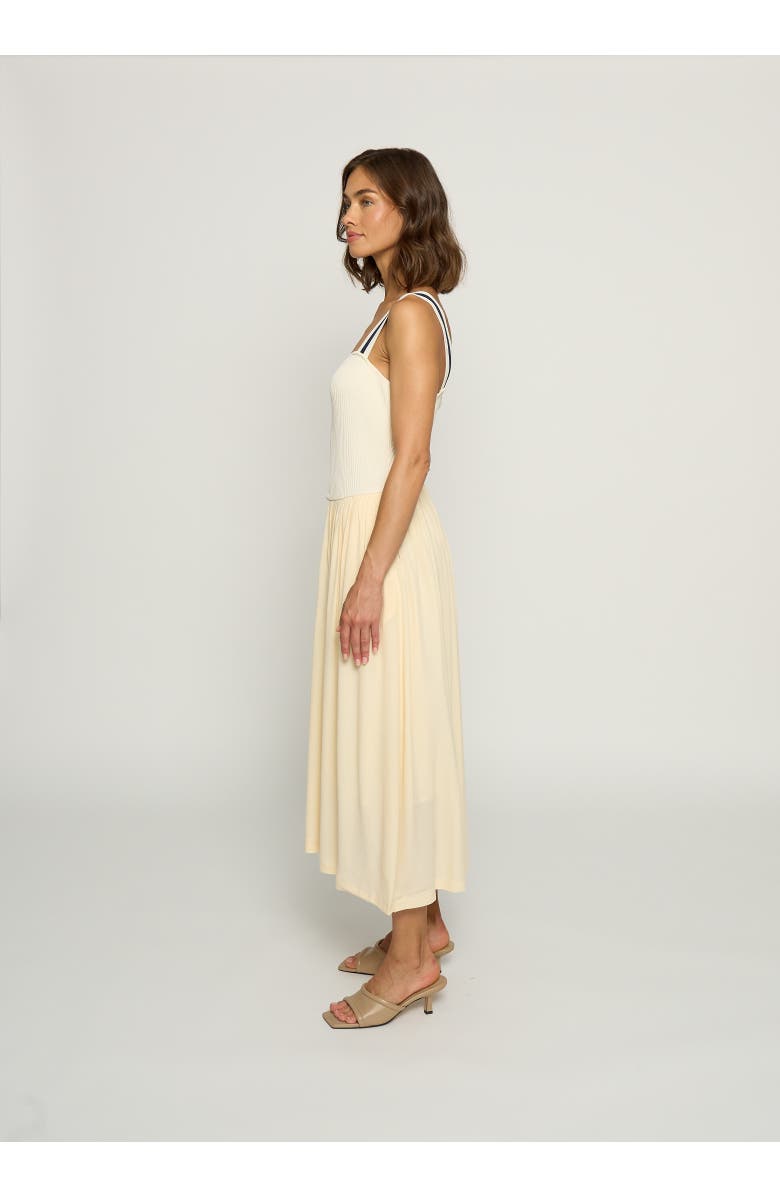 Central Park West Women's Basque Waist Bodycon Dress, Alternate, color, Ivory