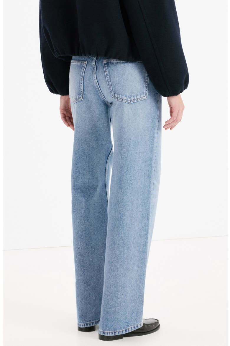 River Straight Leg Jeans, Alternate, color, MEDIUM BLUE