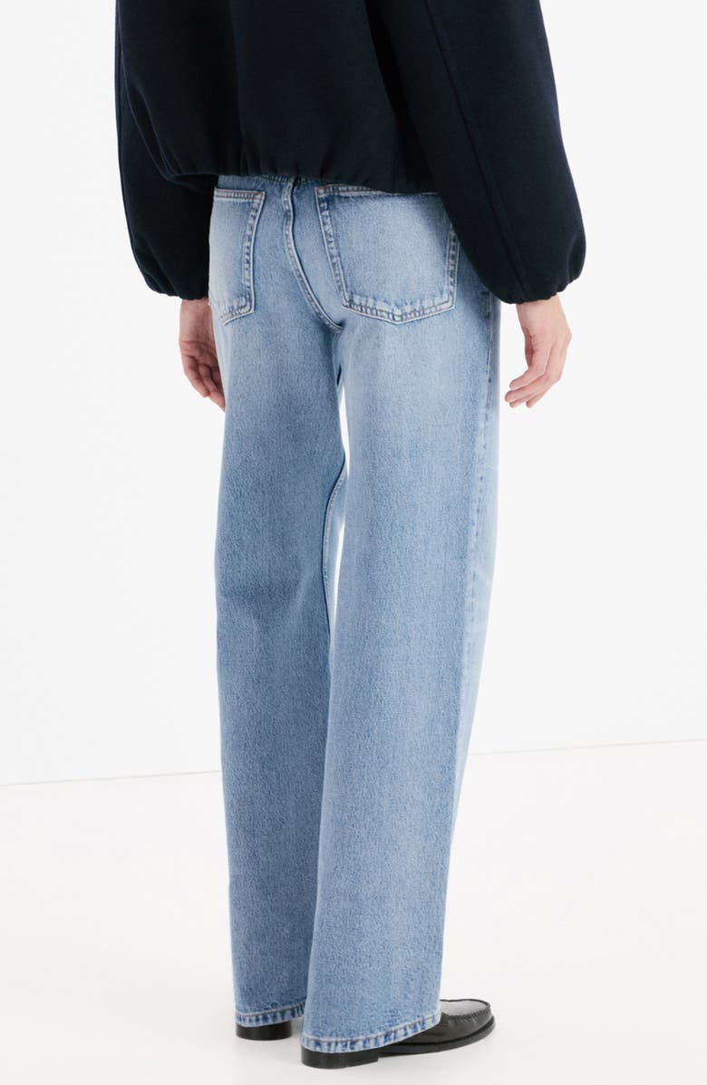 MANGO River Straight Leg Nonstretch Jeans, Alternate, color, Medium Blue