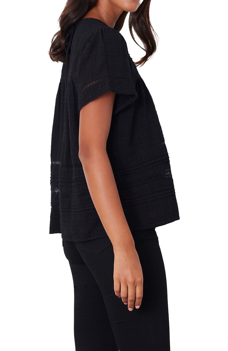 Paneros Clothing Dawn Lace Inset Top, Alternate, color, Black