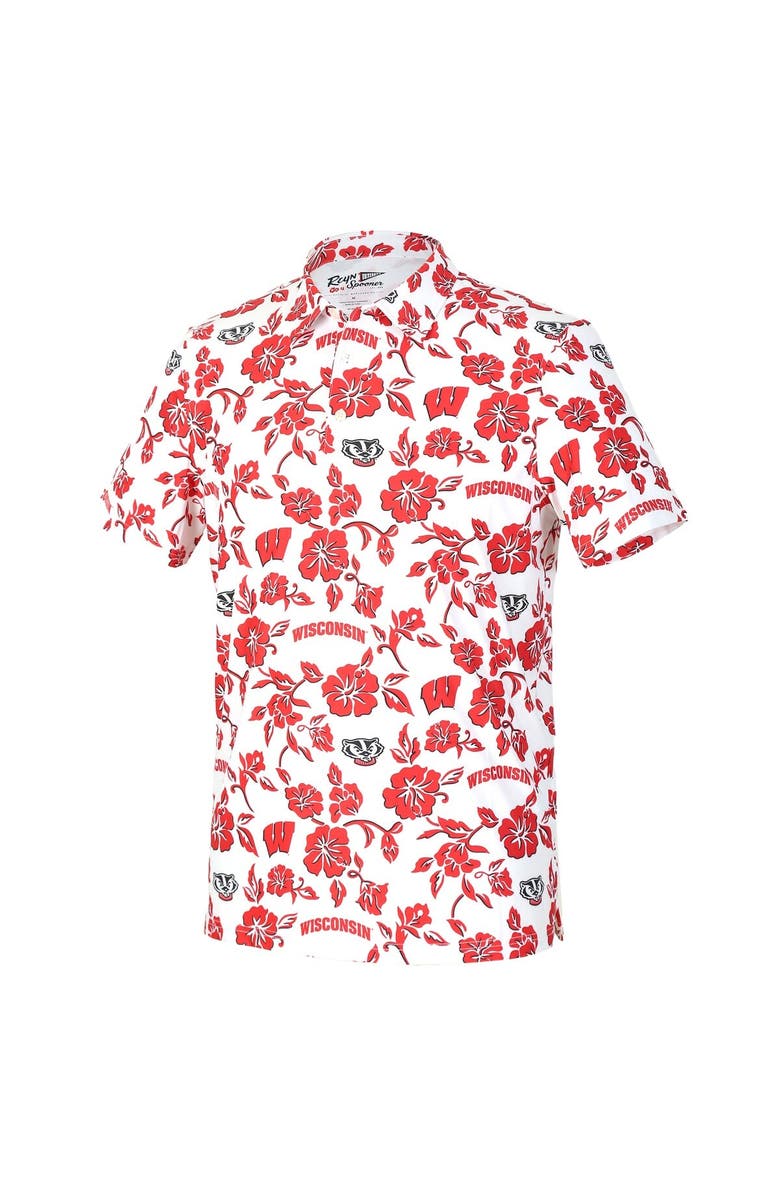 Reyn Spooner Men's Reyn Spooner  White Wisconsin Badgers Pua Performance Polo, Alternate, color, White