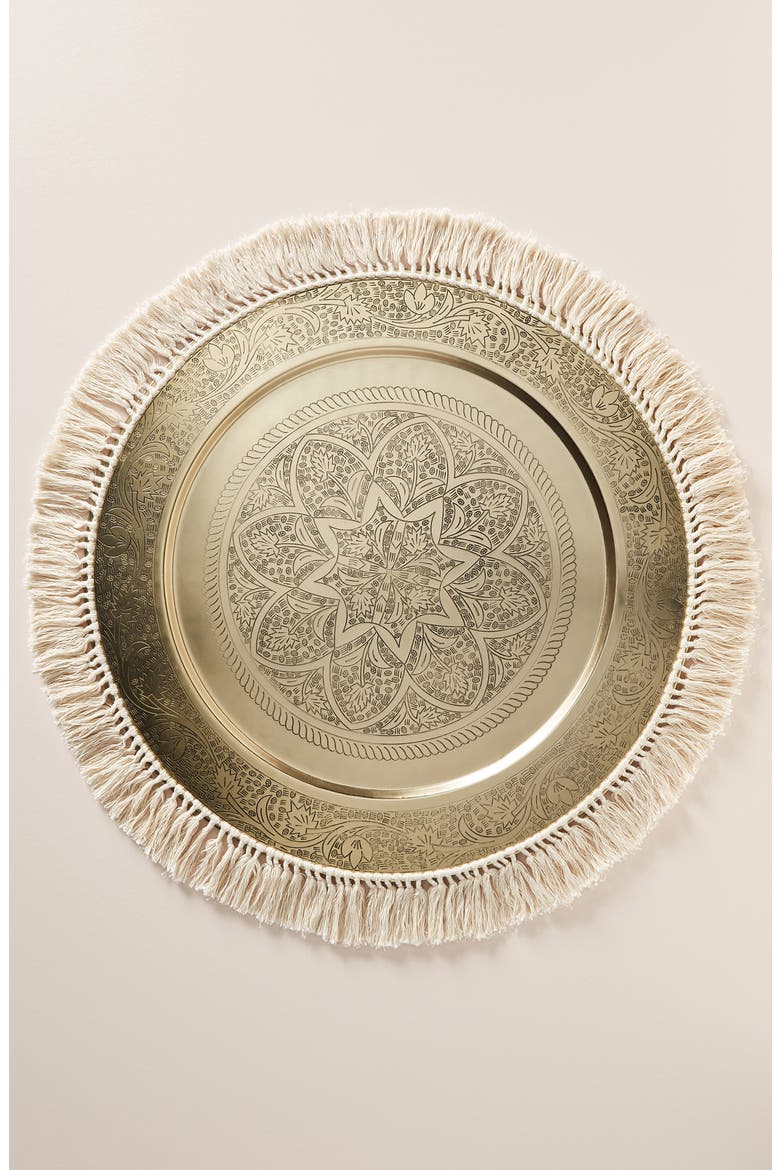 Anthropologie Lina Decorative Tray, Main, color, BROWN