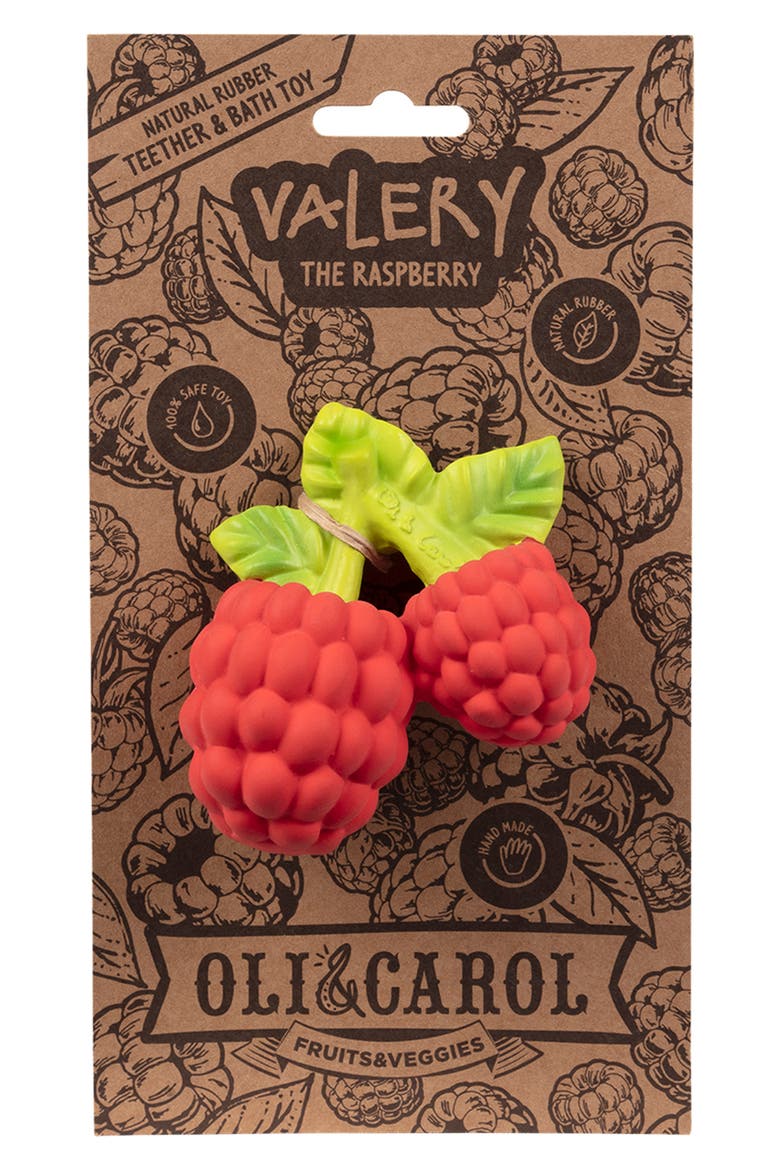 Valery the Raspberry Teething Toy, Alternate, color, NO COLOR