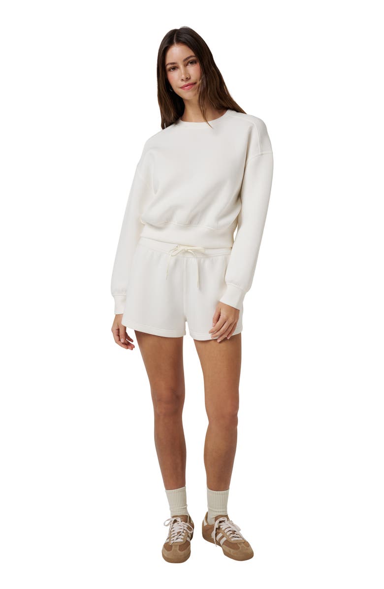 TravisMathew Cloudscape Sweat Shorts, Alternate, color, Vanilla Ice