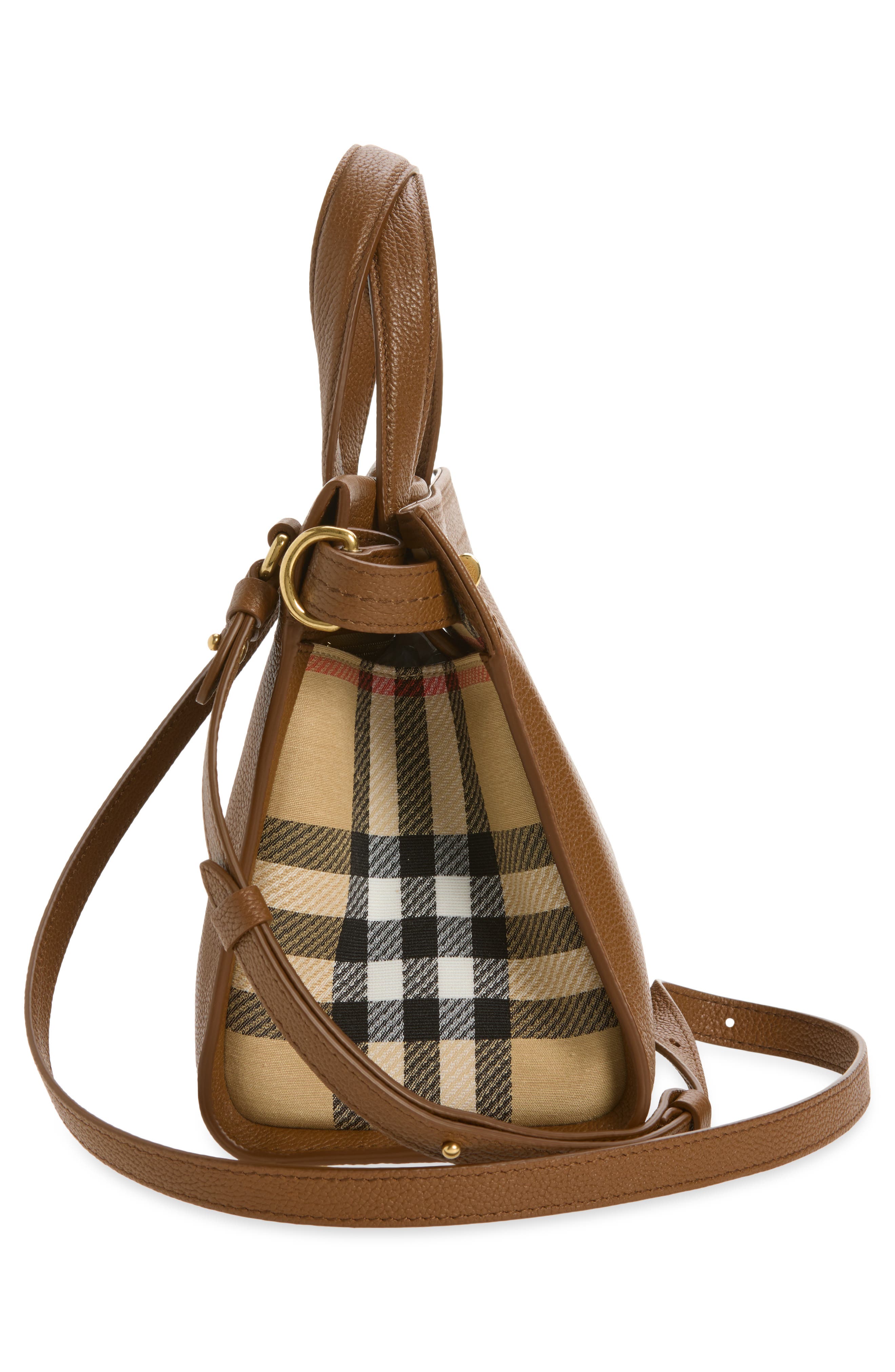 Mini Cotswolds Leather Tote, Alternate, color, HAZEL