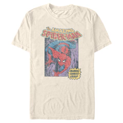 Men's Distressed Amazing Spider Short Sleeve Graphic T-shirt