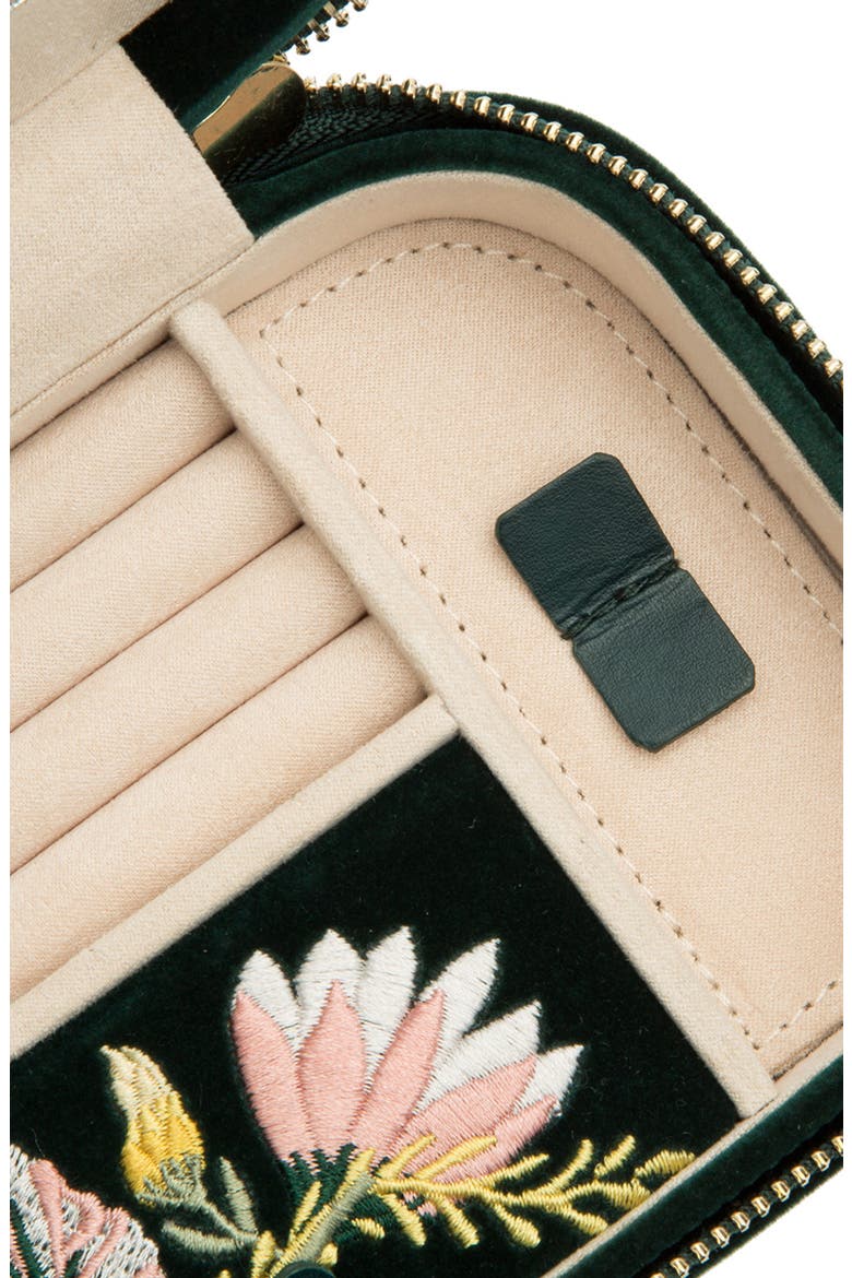 Zoe Travel Zip Case, Alternate, color, FOREST GREEN