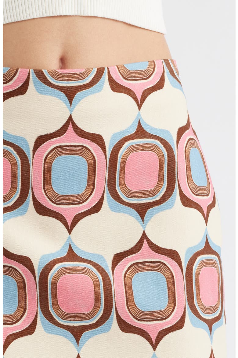 Jane Print Miniskirt, Alternate, color, PASTEL PINK