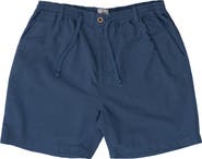BURNSIDE Linen & Cotton Blend Shorts