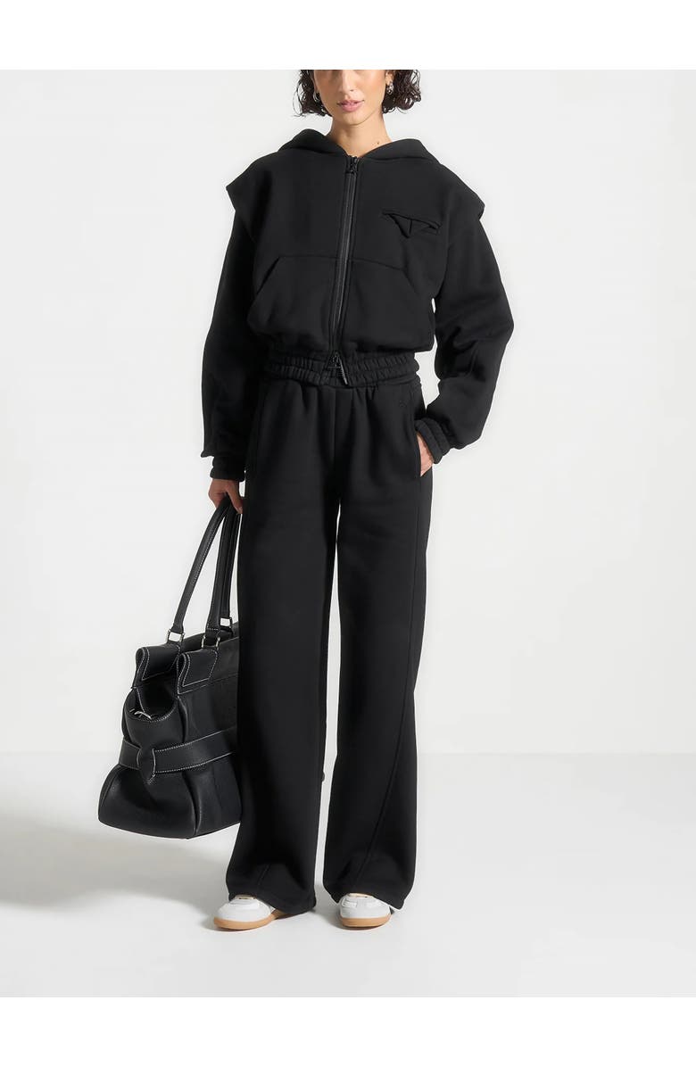 Manière De Voir Iris Relaxed Joggers, Main, color, Black