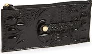 Brahmin Melbourne Croc Embossed Leather Card Wallet