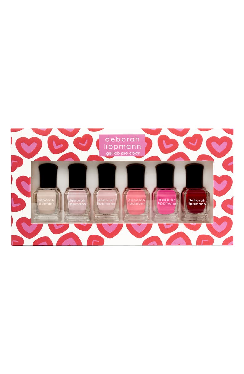 Deborah Lippmann I Heart You Set of 6 Gel Lab Pro Nail Color Set, Main, color,