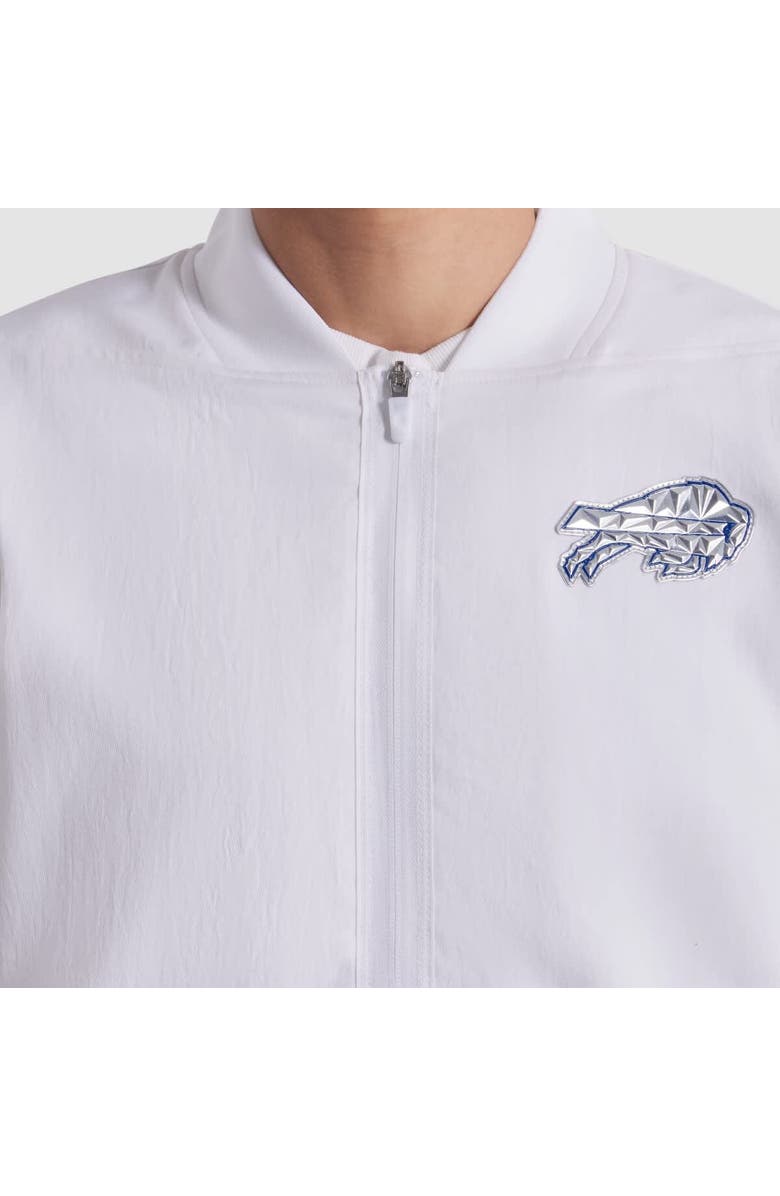 Nike Men
s Nike White Buffalo Bills 2025 Rivalries Collection Sideline Full-Zip Bomber Jacket, Alternate, color, White