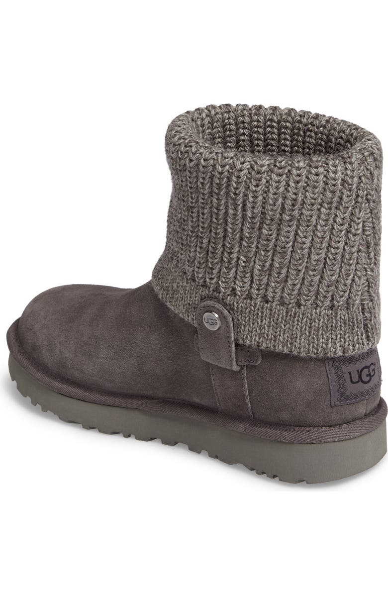 UGG<sup>®</sup> Saela Rib-Knit Cuff Boot, Alternate, color,
