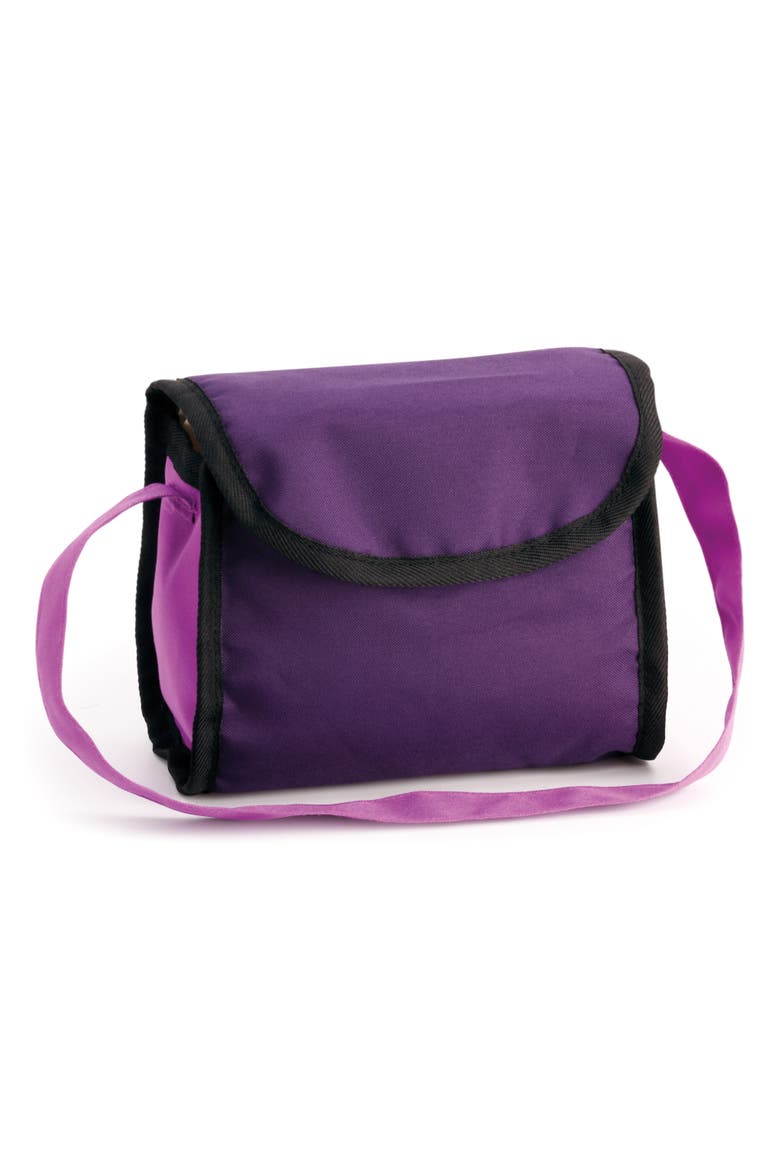 Adjustable and Foldable Doll Pram for Dolls up to 18 Inches, Bag Included, Alternate, color, Purple