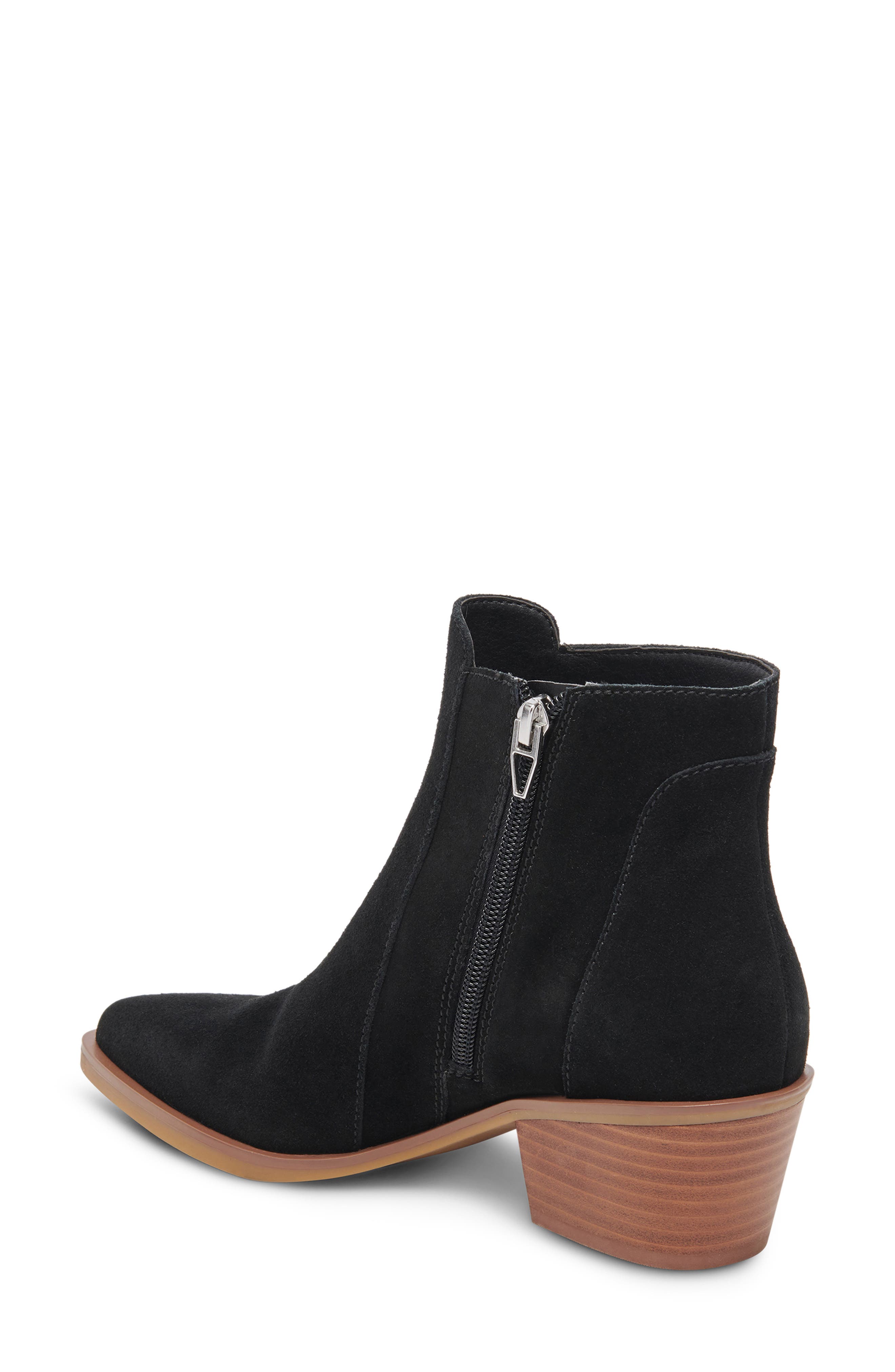 Dolce Vita Sawyer Block Heel Boot, Alternate, color, Onyx Suede