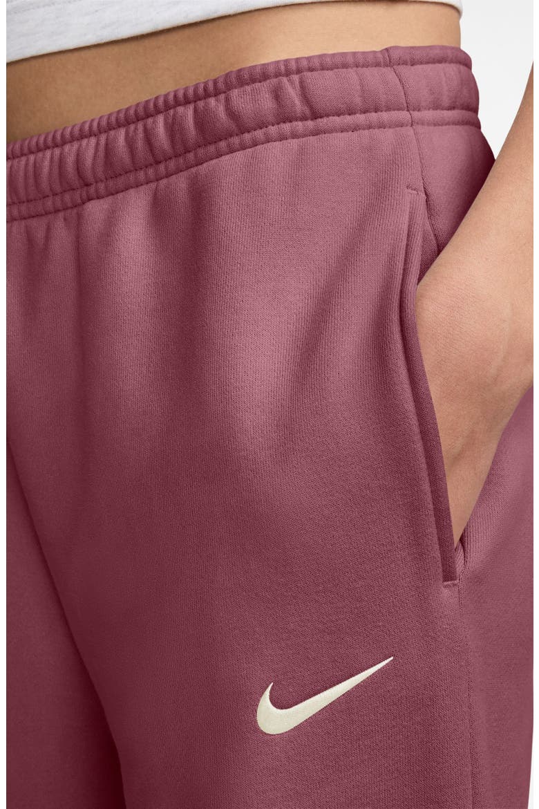 Studio Fleece Wide Leg Sweatpants, Alternate, color, 654 PKSMOK/ SAIL