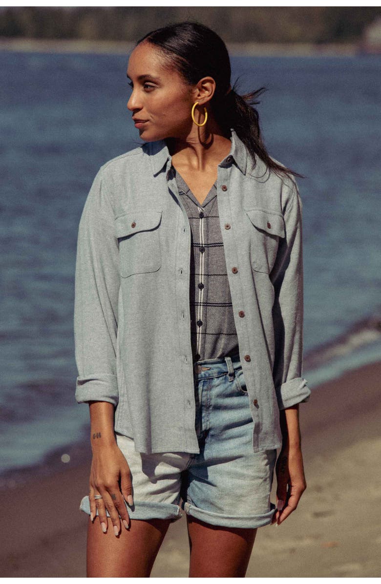 Bridge & Burn Lenon Shirt, Alternate, color, Denim Twill