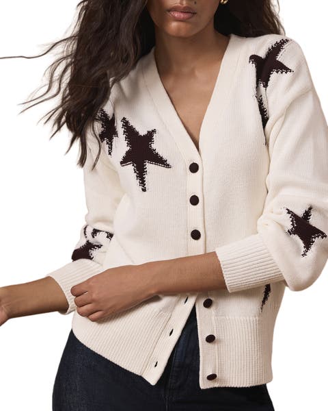 Cotton Star Detail Cardigan
