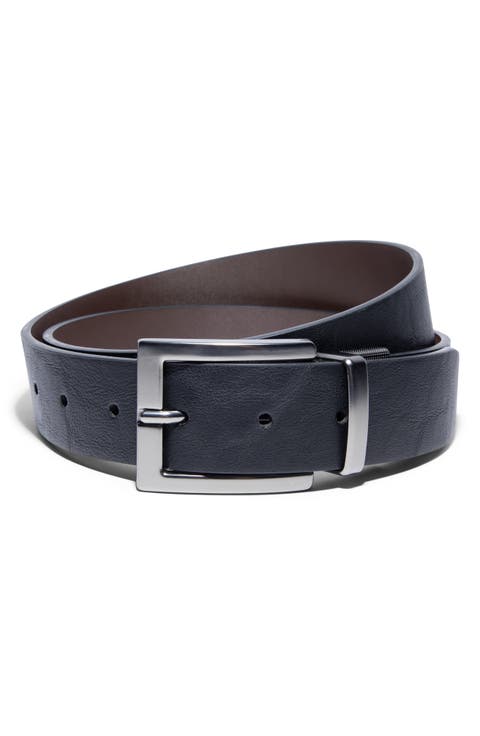 Pebble Grain Faux Leather Belt
