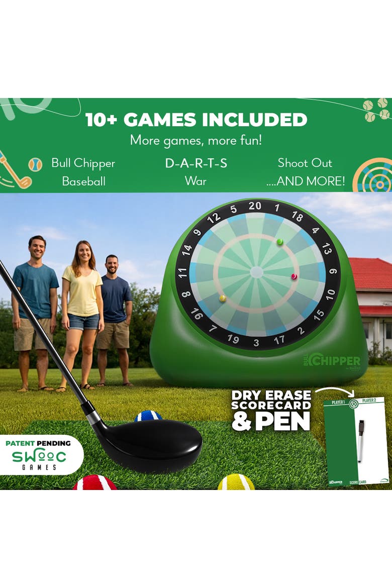 XL Bull Chipper Giant Golf Darts, Alternate, color, Green
