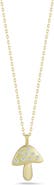 SPHERA MILANO CZ Mushroom Pendant Necklace