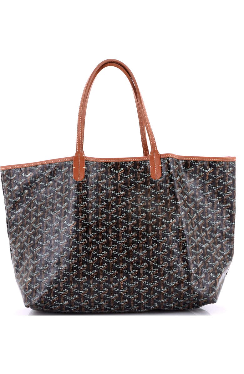 Pre-Owned Goyard Saint Louis Tote Coated Canvas PM, Main, color, Brown