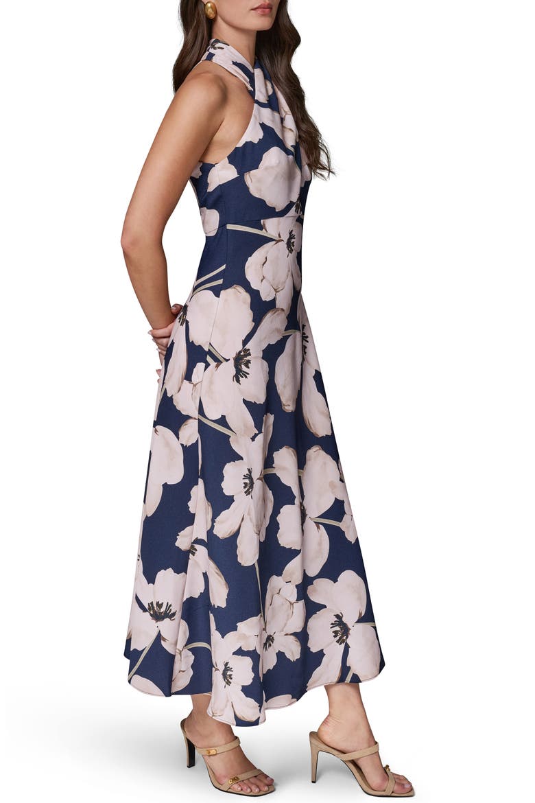 Floral Crepe Maxi Dress, Alternate, color, NIGHT SKY