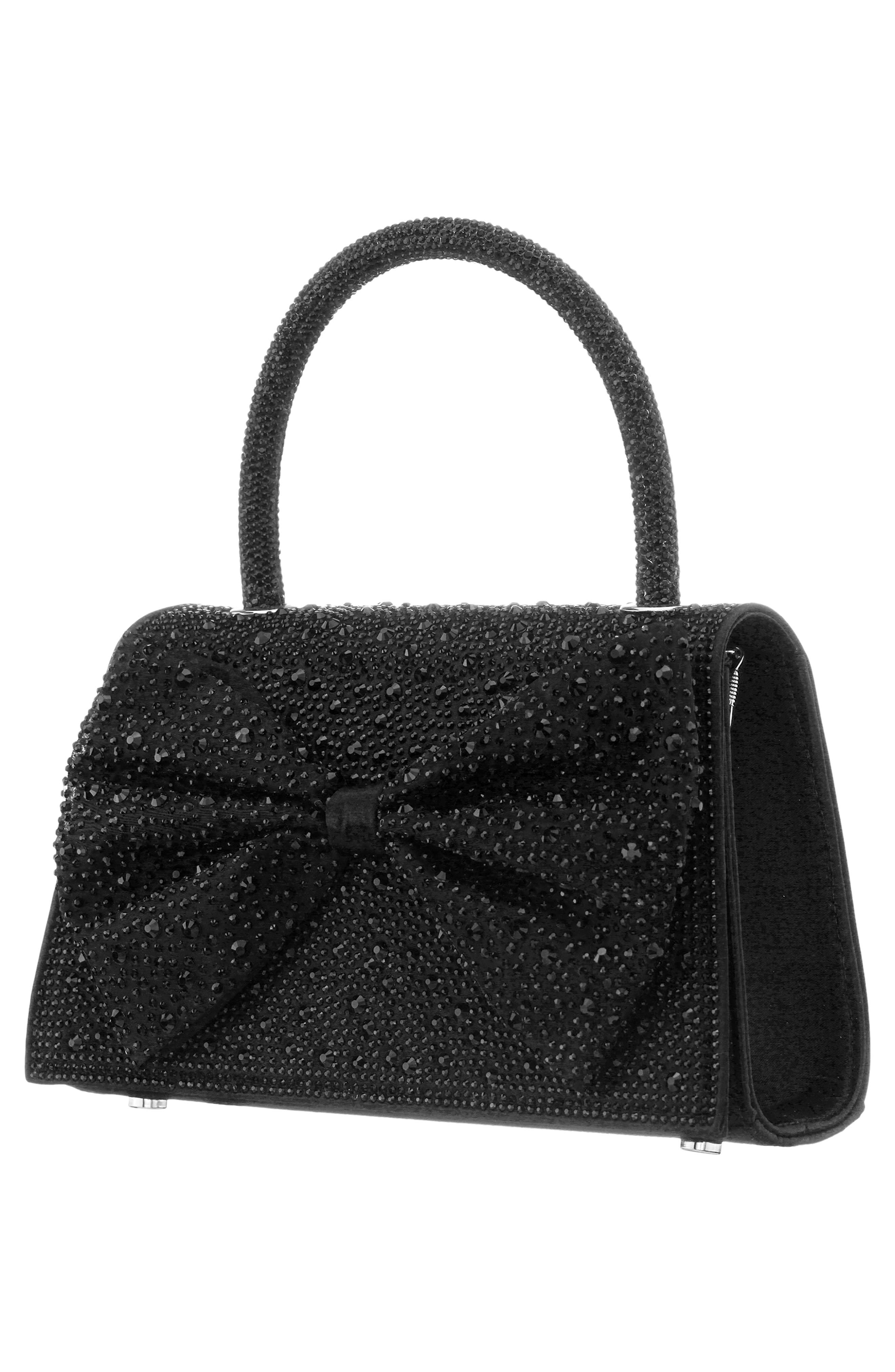Nina Legacy Top Handle Clutch, Alternate, color, Black