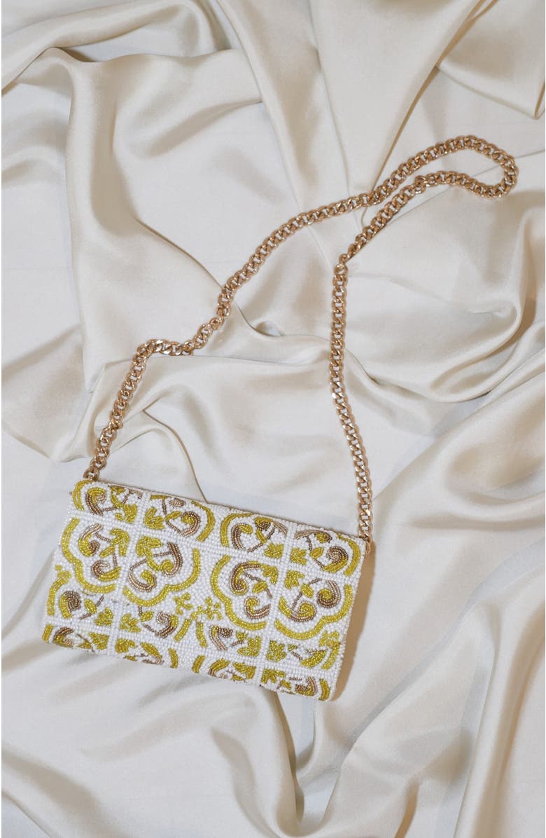 Island to East Side Mosaic Tile Medium Structured Bag, Main, color, Multi