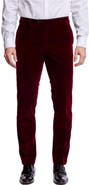 PAISLEY & GRAY Sloane Mid Rise Slim Fit Velvet Tuxedo Pants