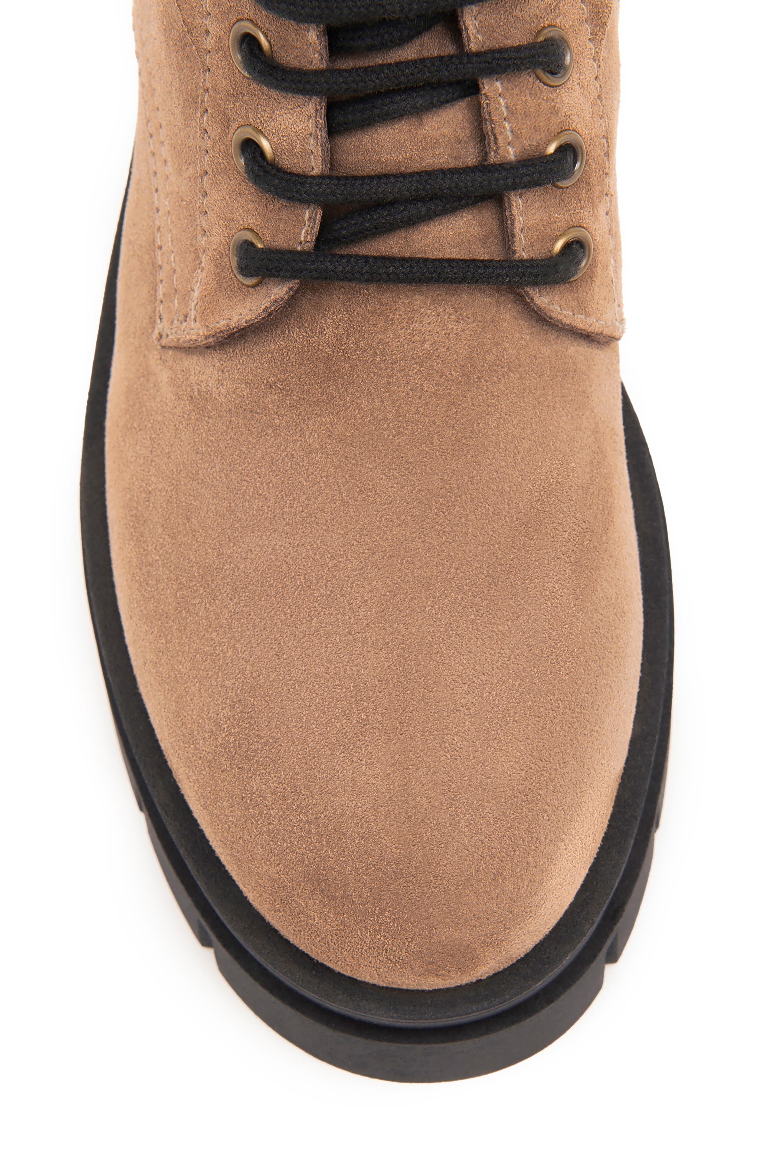 Lug Sole Lace Up Bootie, Alternate, color, BROWN