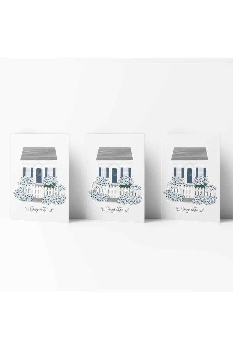 Wedding Greeting Card Pack, Main, color, Congrats Cottage