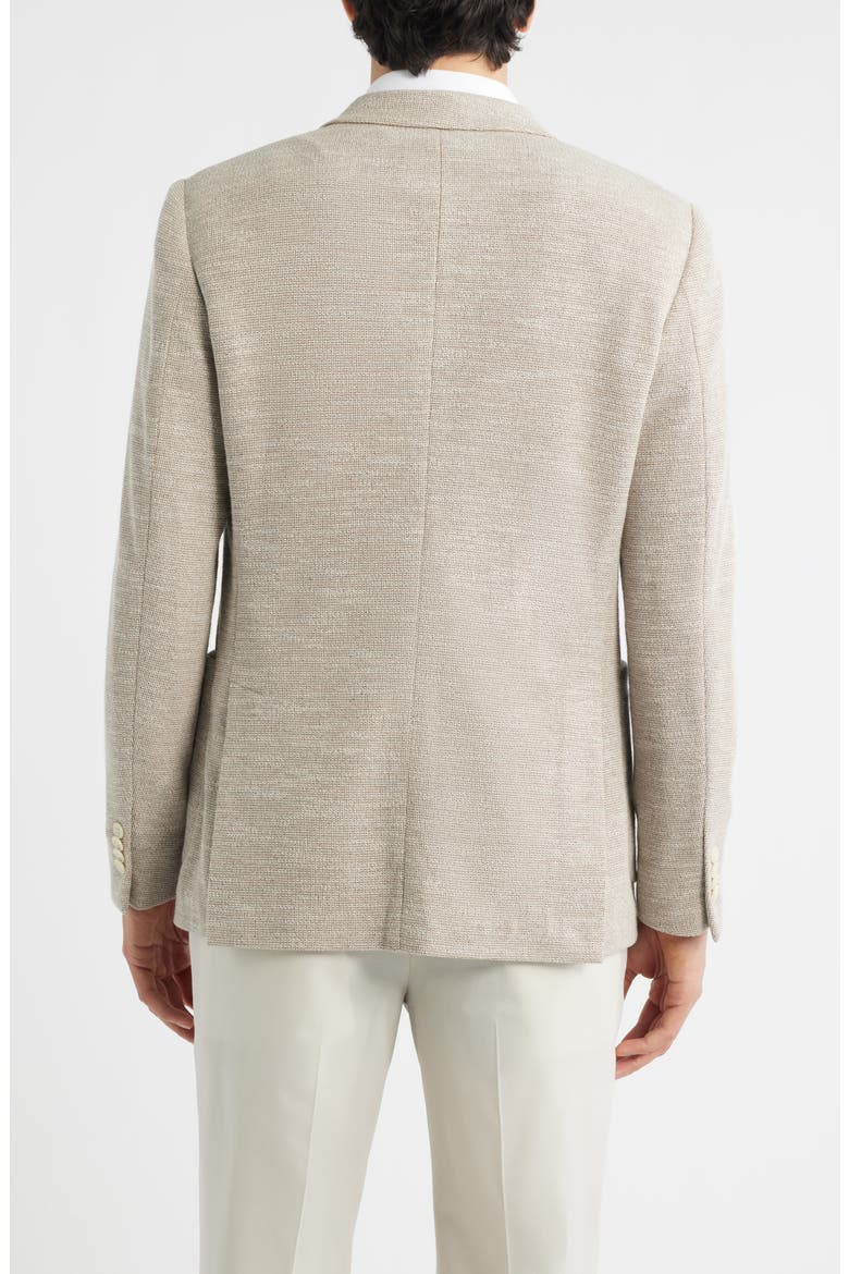 Varick Slim Fit Tan Knit Sport Coat, Alternate, color, OATMEAL