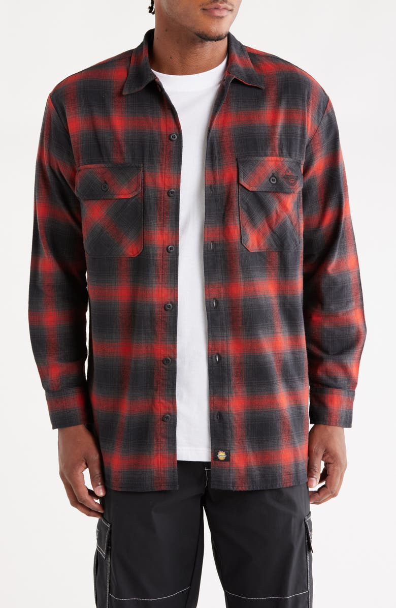 Dickies x Spitfire Flannel, Main, color, Red Ochre