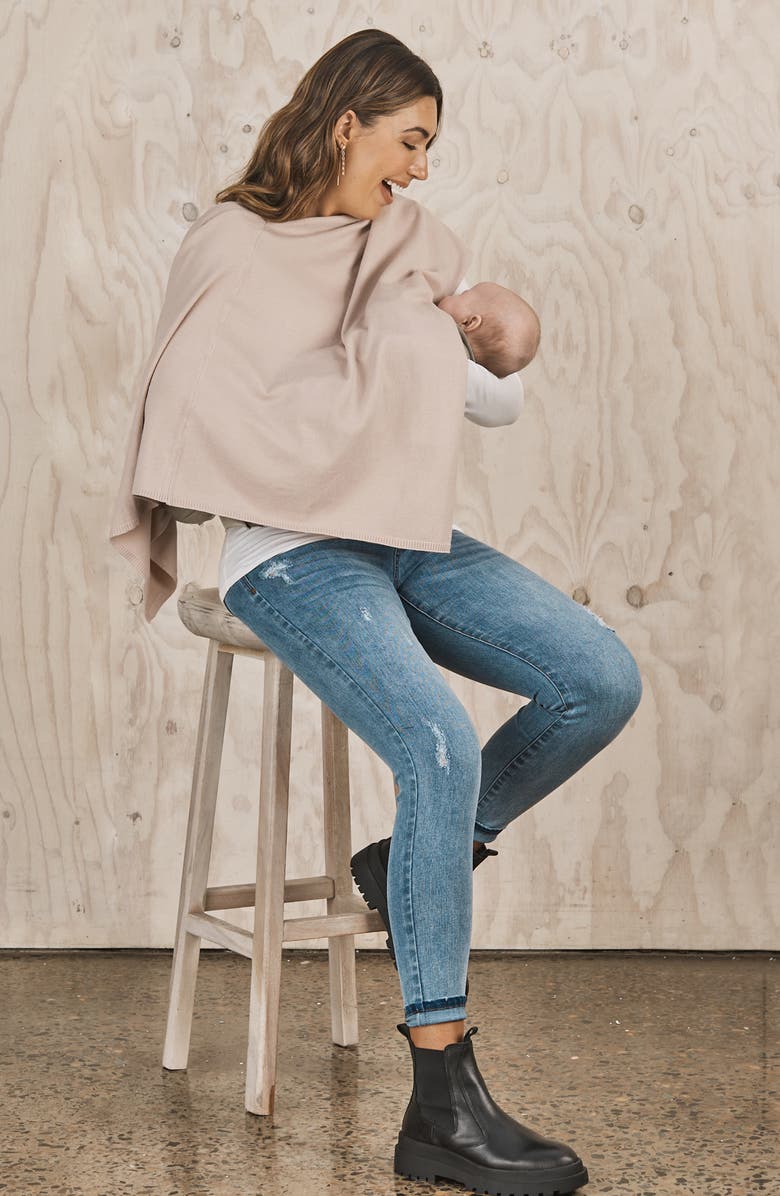 Angel Maternity Luxury Moozie Maternity/Nursing Wrap, Alternate, color, Nude