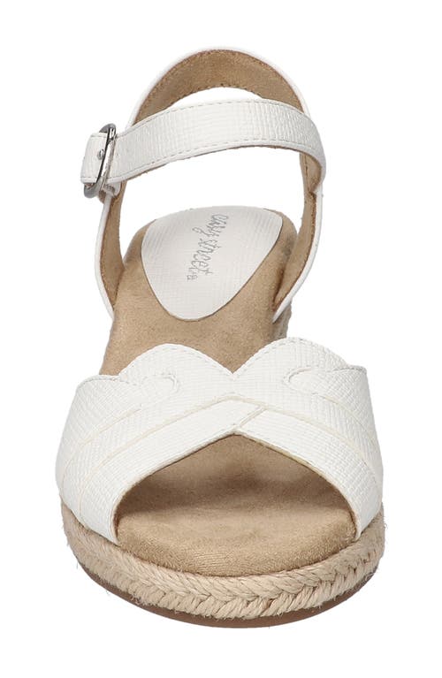 EASY STREET EASY STREET MIRAMAR ANKLE STRAP WEDGE SANDAL 