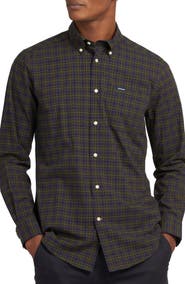 Barbour Lomond Tailored Fit Plaid Stretch Cotton Button-Down Shirt