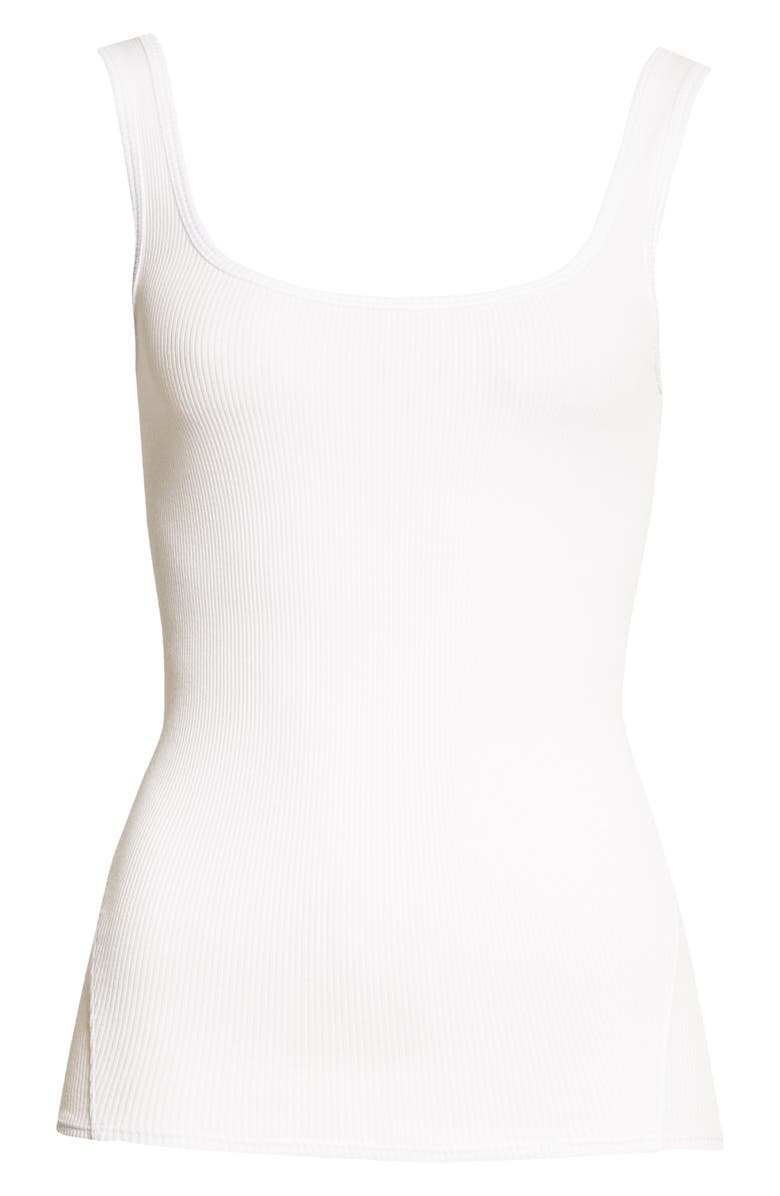 rag & bone The Essential Scoop Neck Ribbed Tank, Alternate, color, 