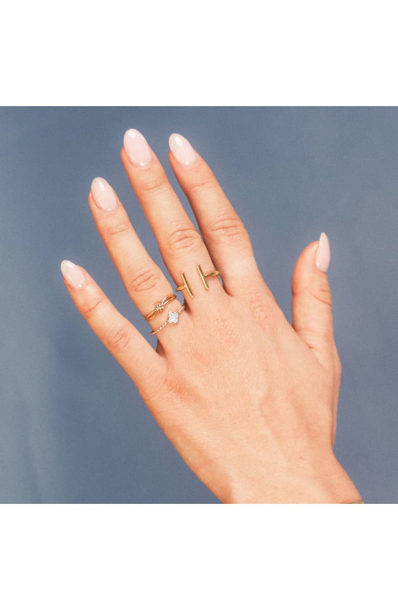 The Lovery Fine Jewelry Golden Bar Ring, Alternate, color, Yellow Gold