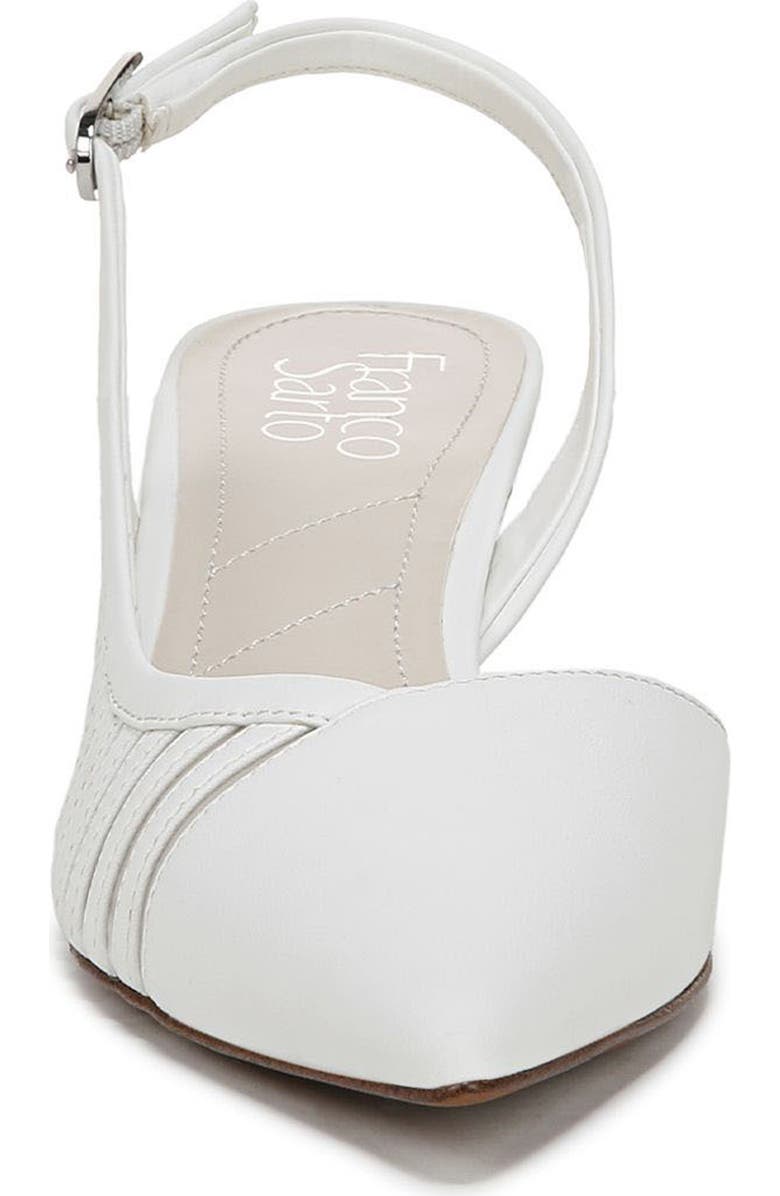 Franco Sarto Karina Slingback Pump, Alternate, color, Bright White