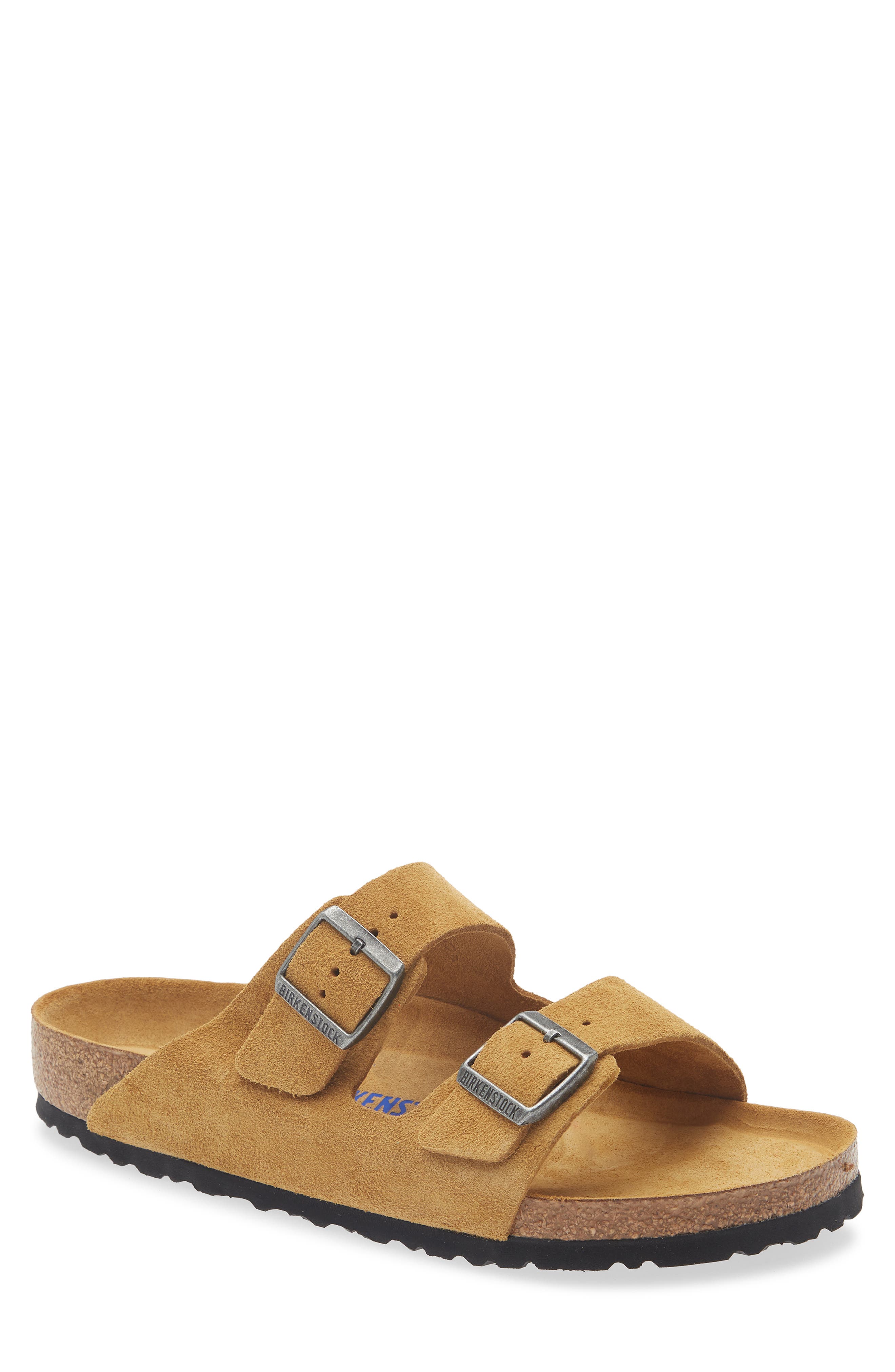 Arizona Soft Slide Sandal, Main, color, CORK BROWN