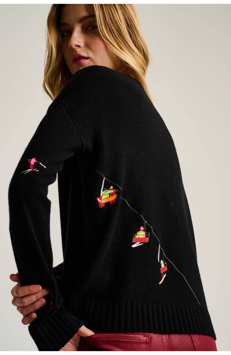 Lisa Todd Hit The Slopes Sweater, Alternate, color, Black